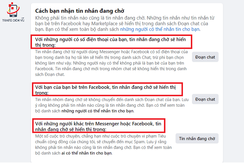 cach chan tin nhan spam tren facebook