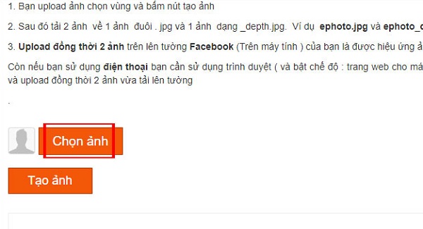 tao anh 3d tren facebook bang may tinh