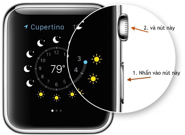 chup man hinh tren apple watch