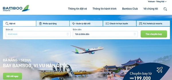 thanh toan ve bamboo airways bang vnpay qr