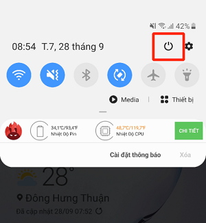Thu thuat tat nguon dien thoai samsung a51