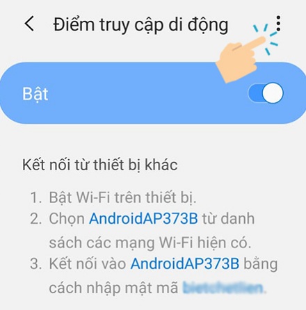  phat mang 4g tu dien thoai samsung nhanh