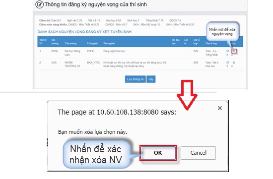 Cách thay đổi nguyện vọng Đại học 2021 Online