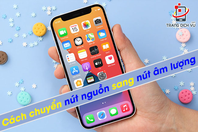 Cách chuyển nut nguồn sang nút âm lượng