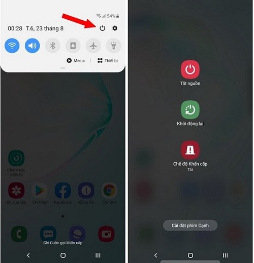 Cách tắt nguồn khi nút nguồn bị hỏng Samsung