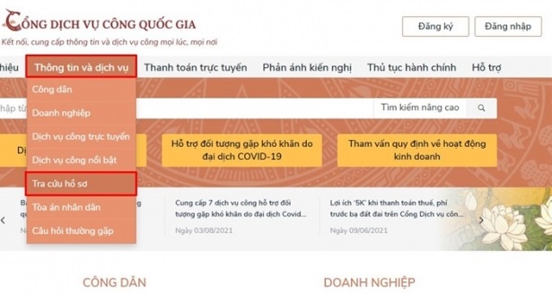 huong dan tra cuu can cuoc cong dan da lam xong chua qua online