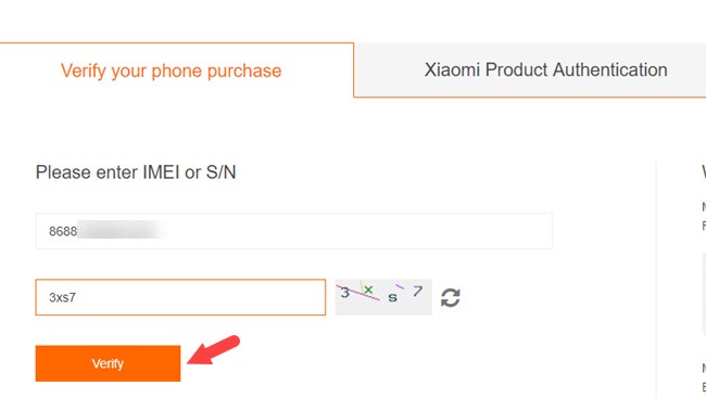 kiem tra imei xiaomi chinh hang