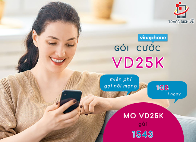 gói cước VD25K VinaPhone