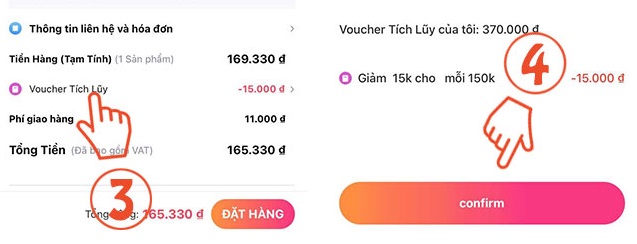 mua hang tren lazada bang voucher tich luy sieu de