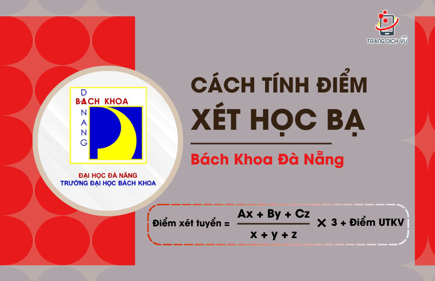 Cach tinh diem xet hoc ba bach khoa da nang