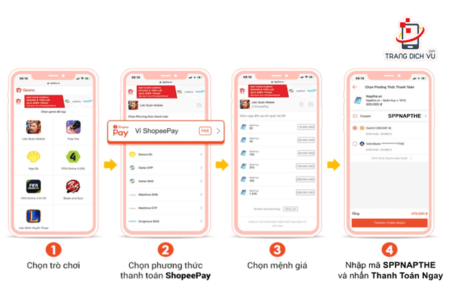 cach mua the gam tren shopee
