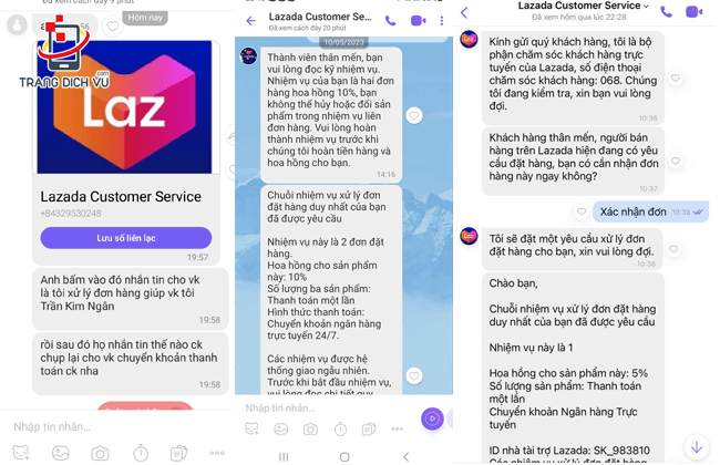 lazada customer service lua dao