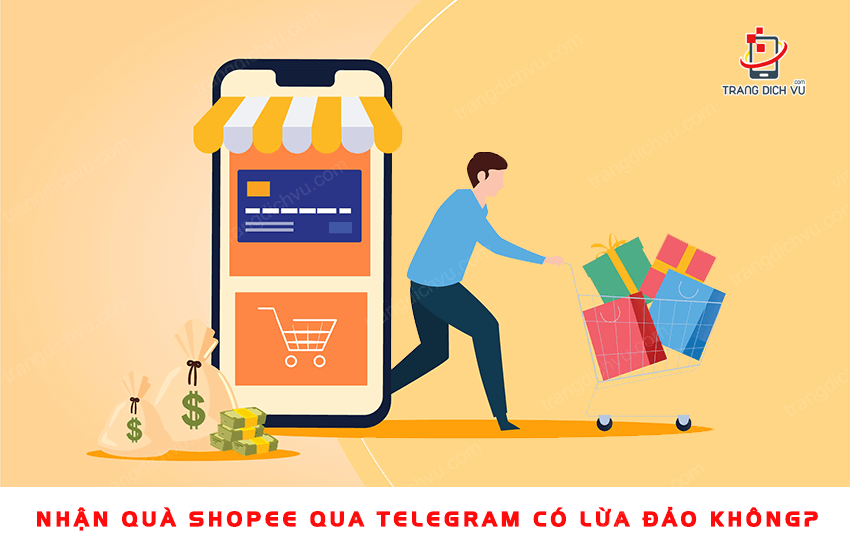 nhan qua shopee qua telegram