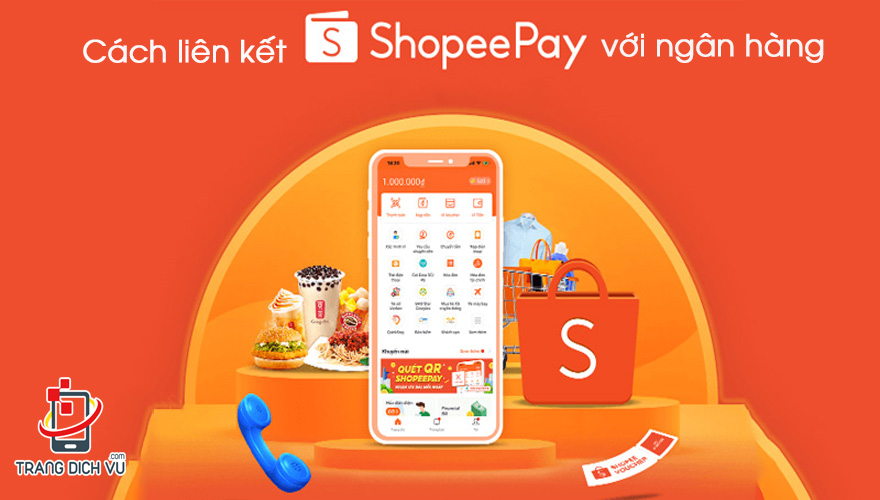 cach lien ket shopee pay voi ngan hang