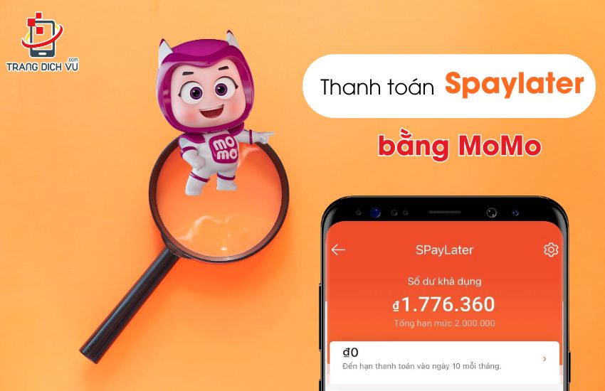 thanh toan spaylater bang momo