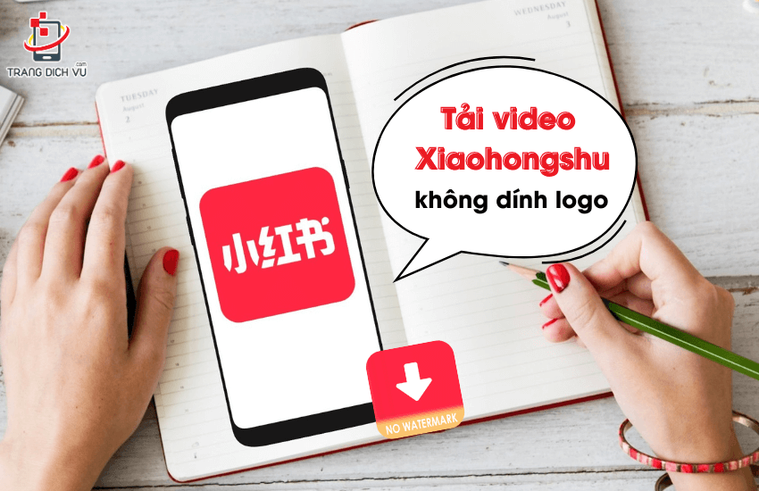 cach tai video tren xiaohongshu khong logo