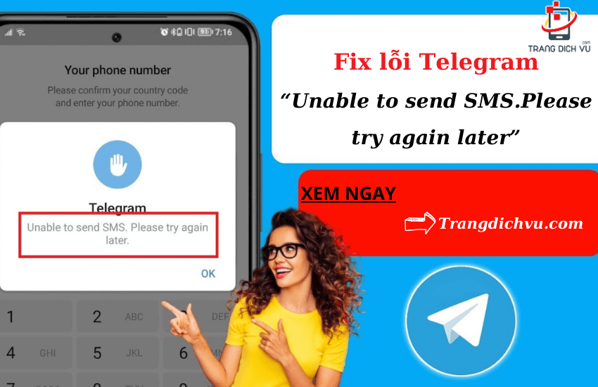 fix Telegram unable to send SMS 